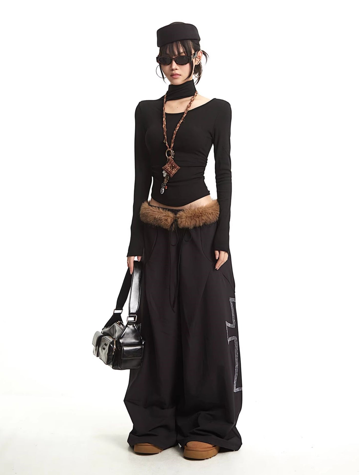 Slim Irregular Cut Long Sleeves T-Shirt UNC0311