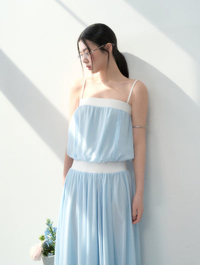 Pleated Camisole/Irregular Skirt LAL0182