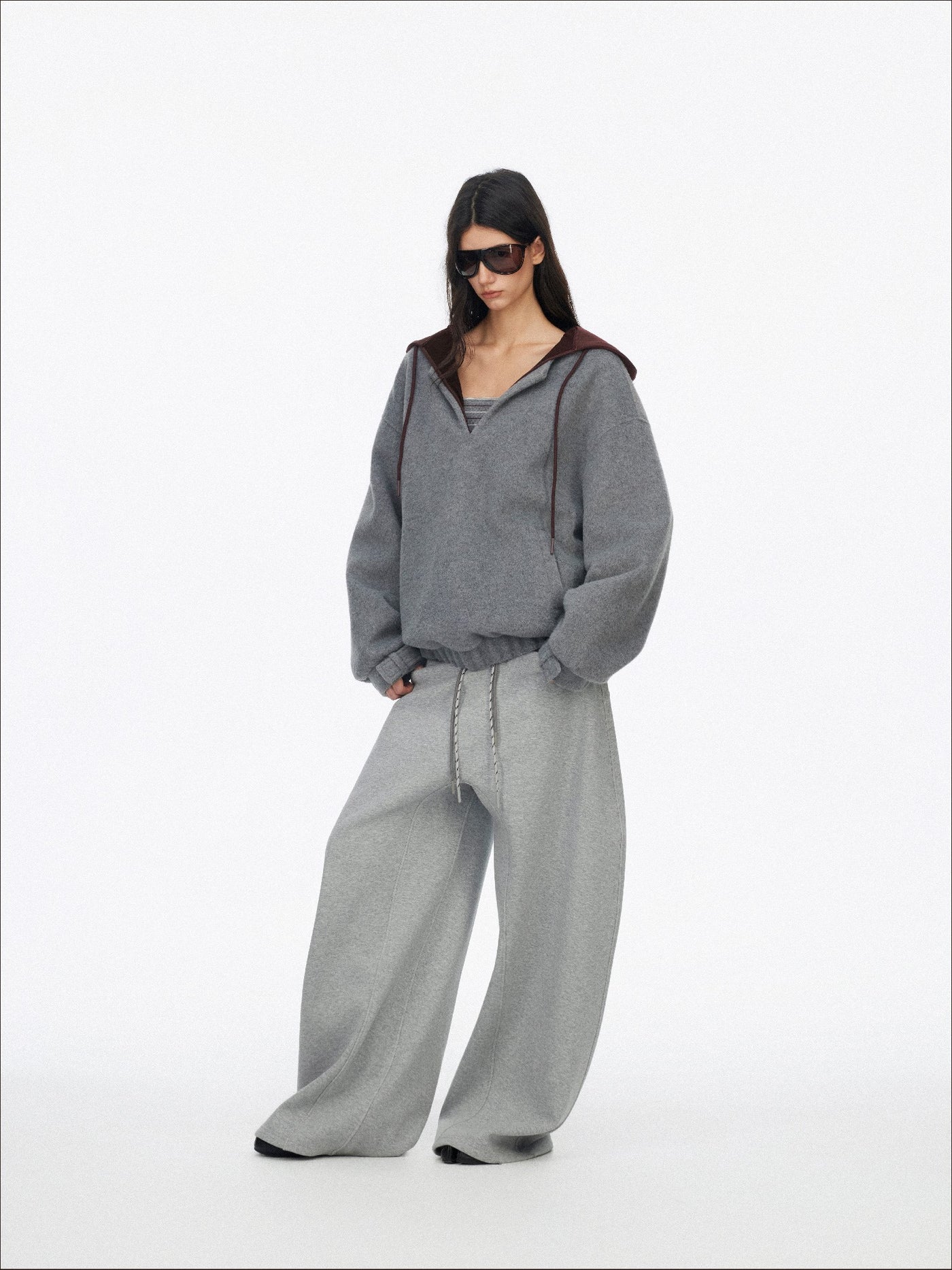 Classic Wide-Leg Drawstring Sweatpants SAL0197