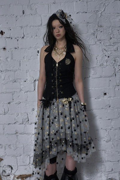 Star Cake Irregular Puffy Mesh Skirt NOR0181