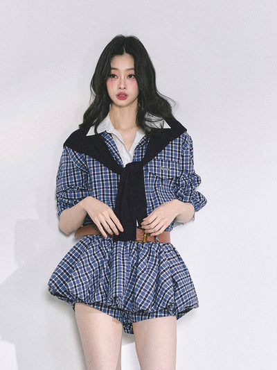 Fake Two-piece Hepburn Style Dress DIA0552