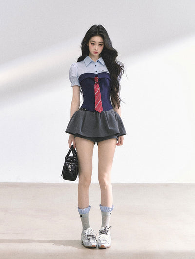 High Waist Slimming Puffy Skirt DIA0512