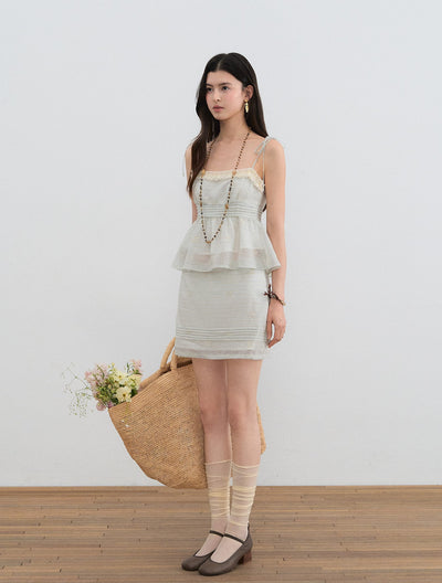 Lace Camisole/Straight Skirt LAL0199