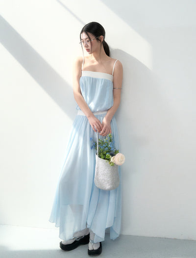 Pleated Camisole/Irregular Skirt LAL0182