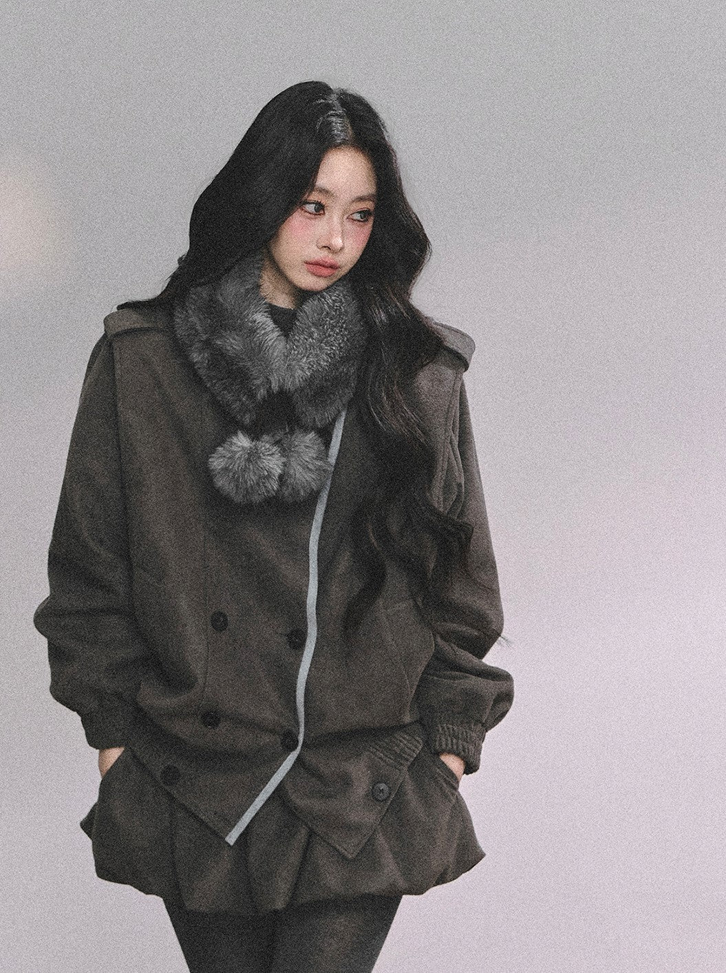 Imitation Fur Collar Scarf DIA0622