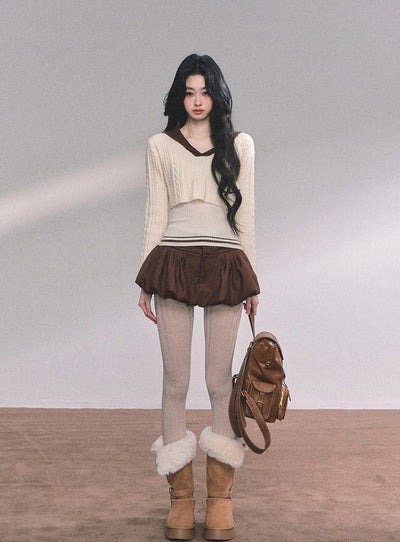French Puffy Short Skirt DIA0606