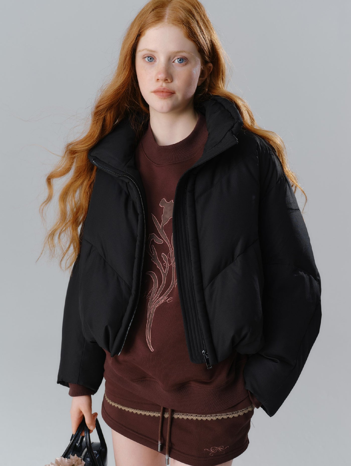 Winter Record Original Loose Thick Short Down Jacket SAL0095