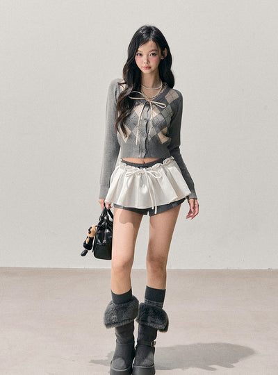 American Style Pleated Mini Skirt DIA0734