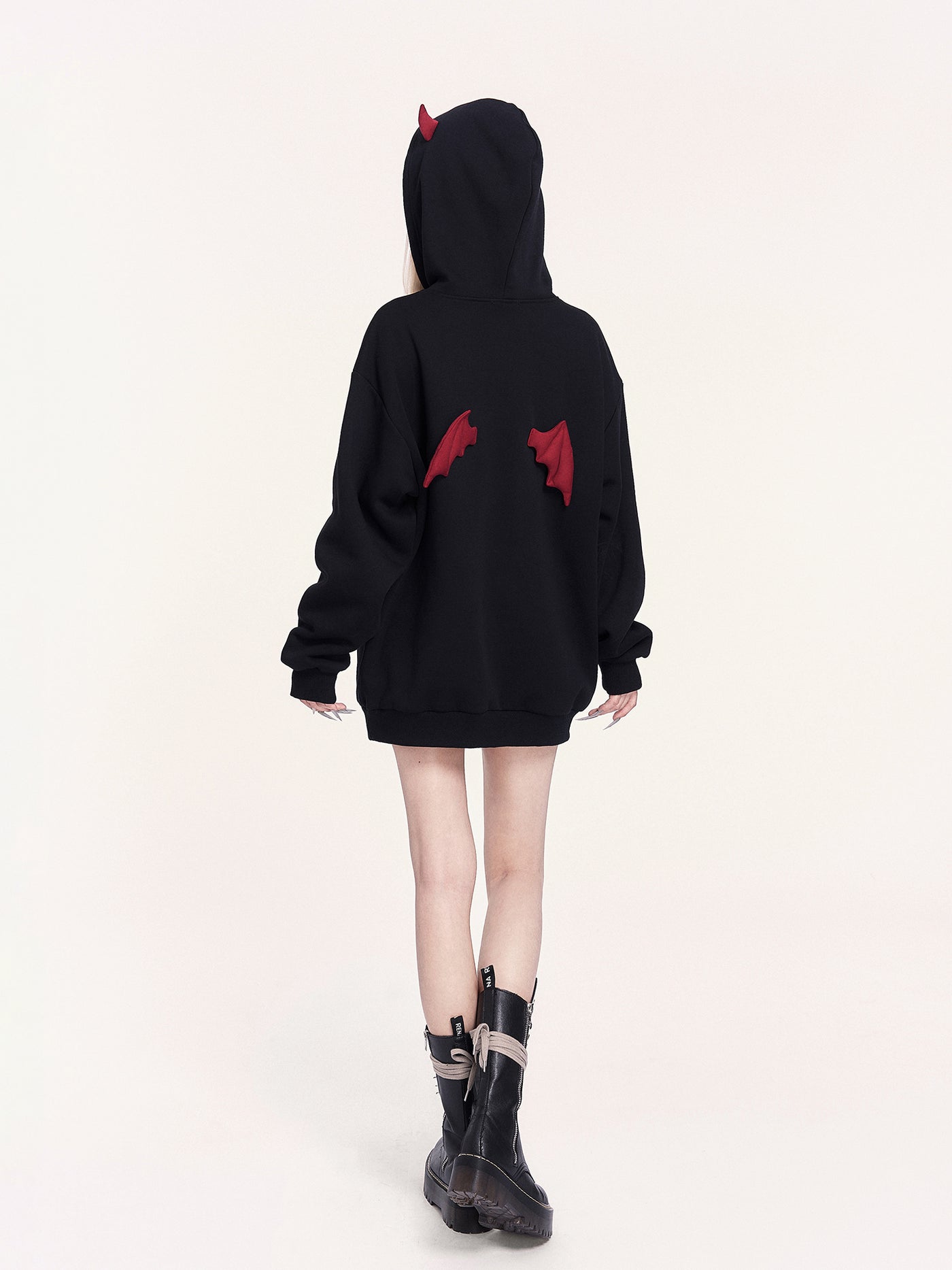 Little Devil Wings Hooded Dress/Sweatshirt VOC0461