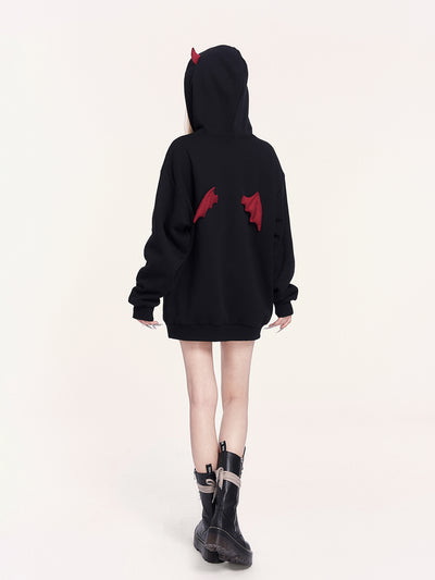 Little Devil Wings Hooded Dress/Sweatshirt VOC0461