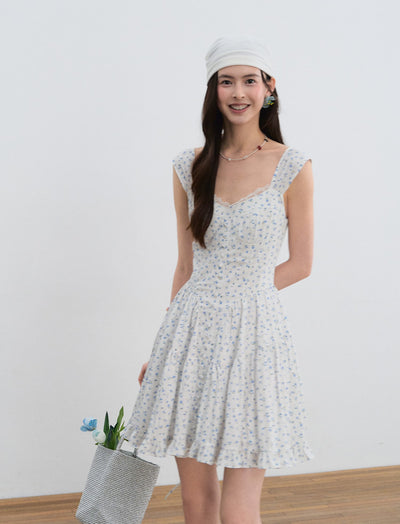 Romantic Slim Floral Lace Dress LAL0198