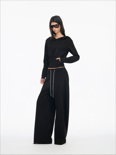 Classic Wide-Leg Drawstring Sweatpants SAL0197