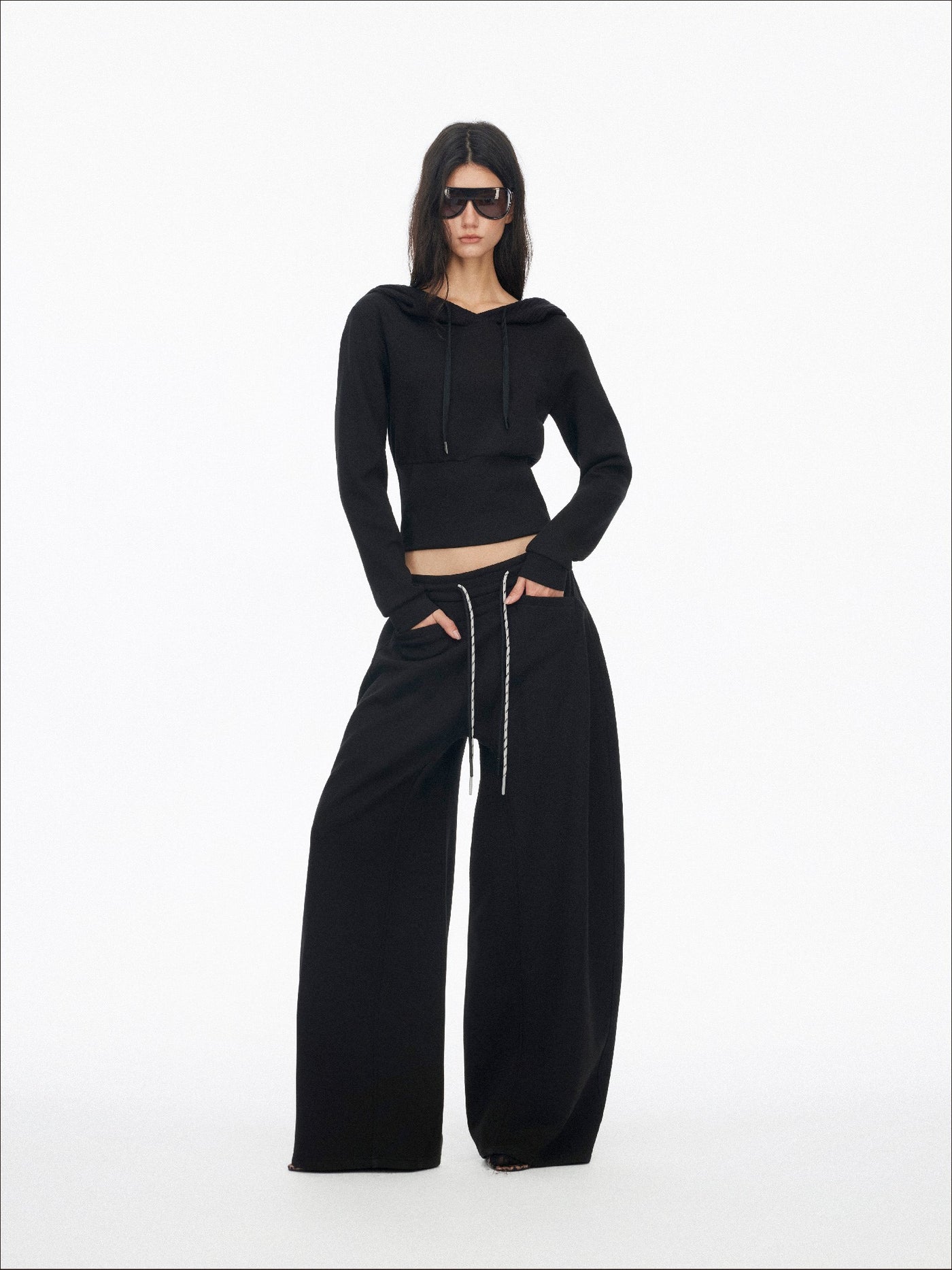 Classic Wide-Leg Drawstring Sweatpants SAL0197
