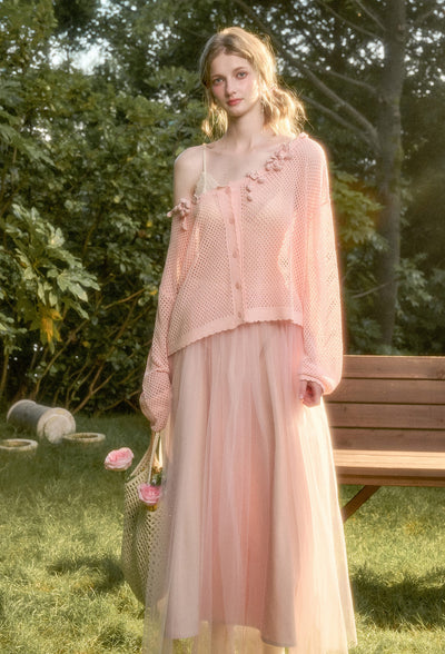 Flower Hollow Cardigan GRO0180