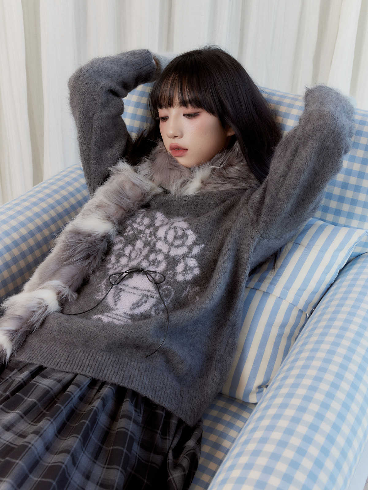 Retro Lazy Style Pullover Sweater FRA0252