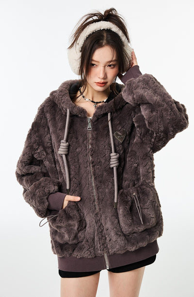 Fur High-grade Casual Cotton Jacket VIA0140