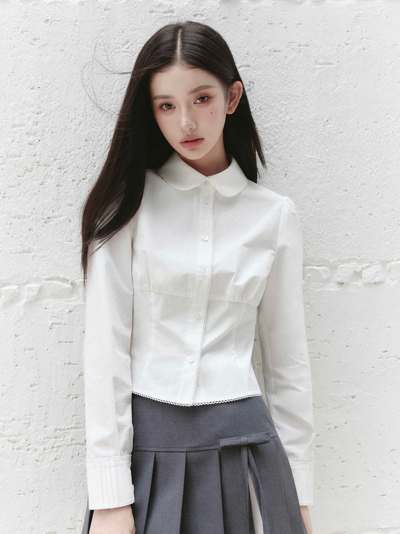 Informal College Style Suit Shirt/Vest/Skirt FRA0224