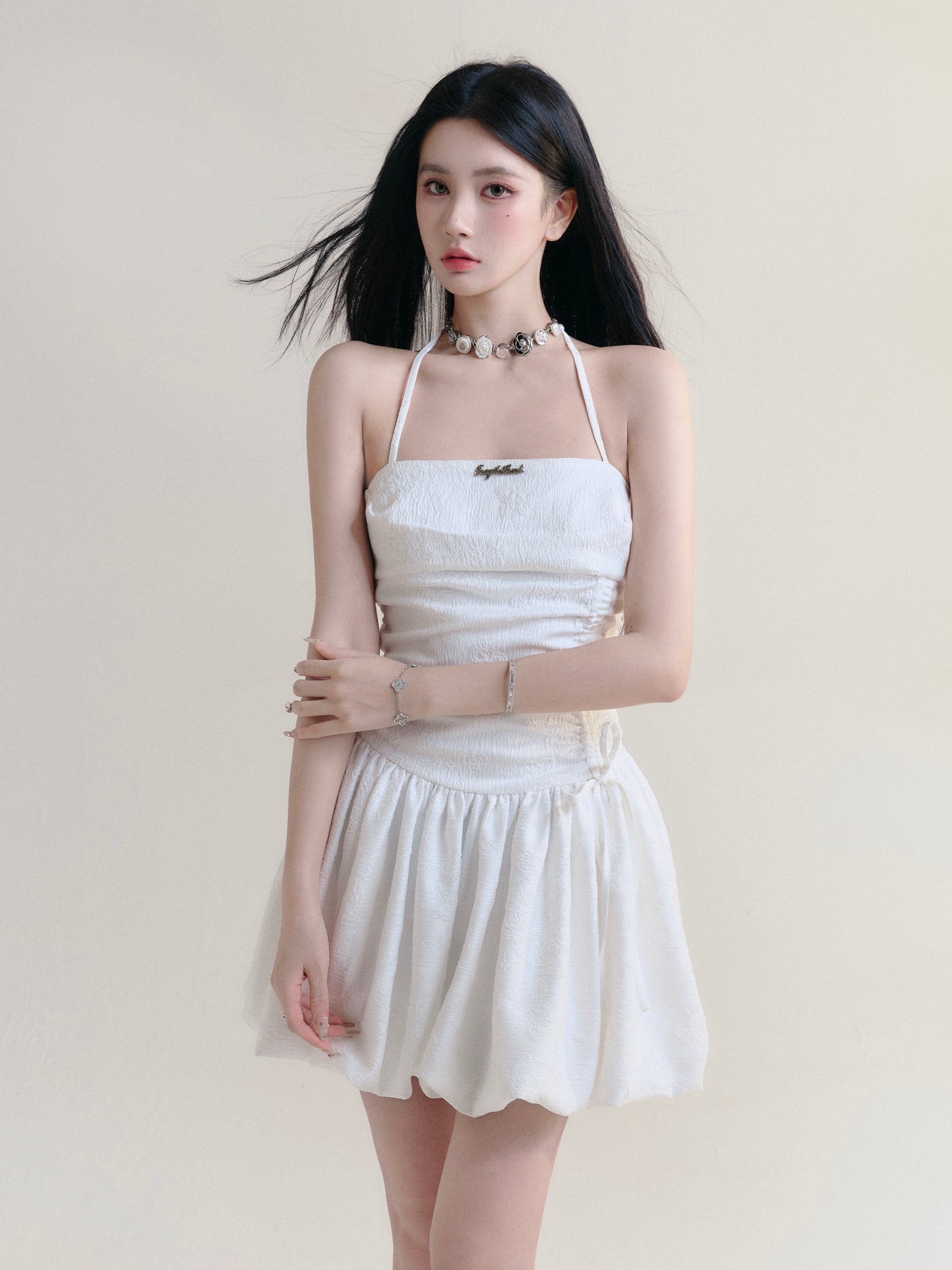 Moonlight Halter Neck Suspender Ballet Dress FRA0183