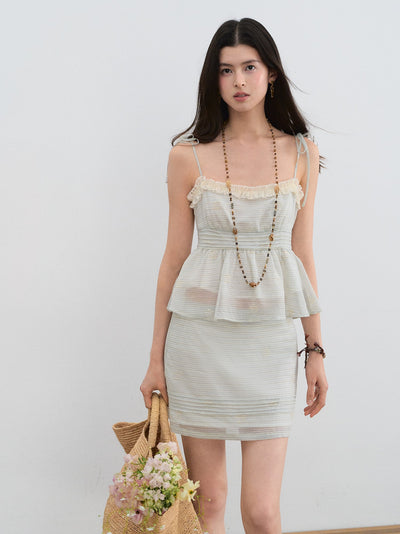 Lace Camisole/Straight Skirt LAL0199