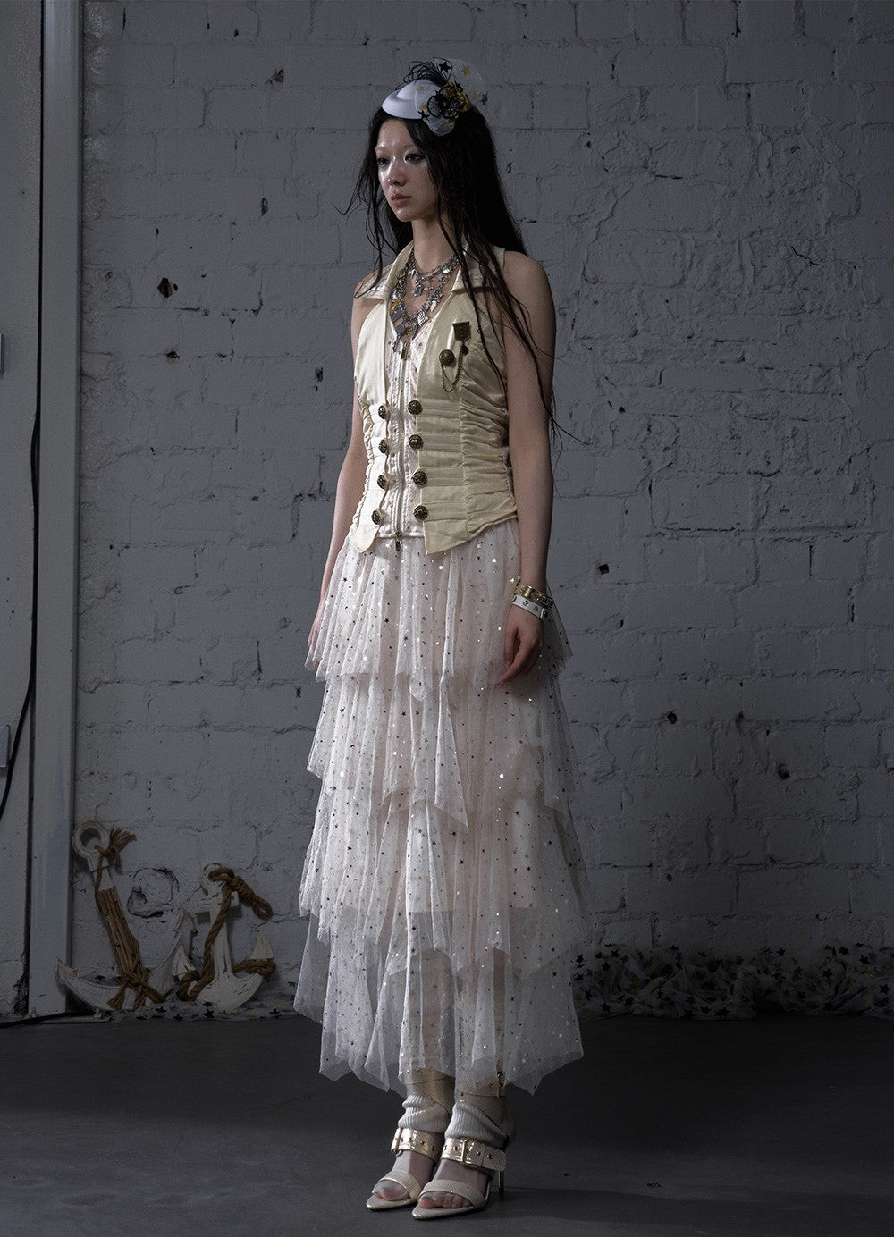 Star Multi-layered Mesh Cake Skirt NOR0182