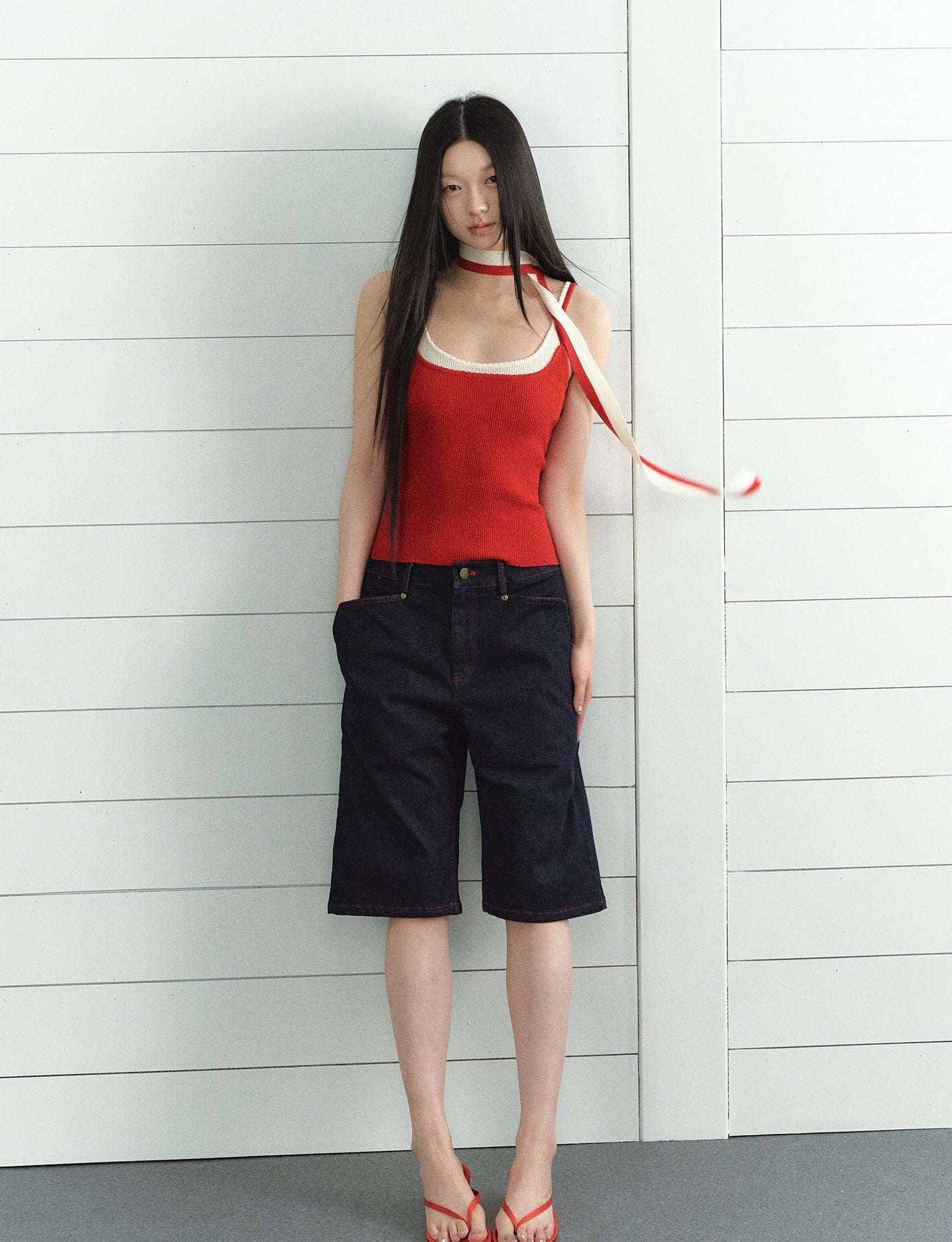 Fake Two-piece Splicing Camisole LAL0204