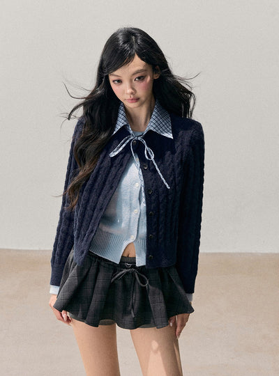 American Style Pleated Mini Skirt DIA0734