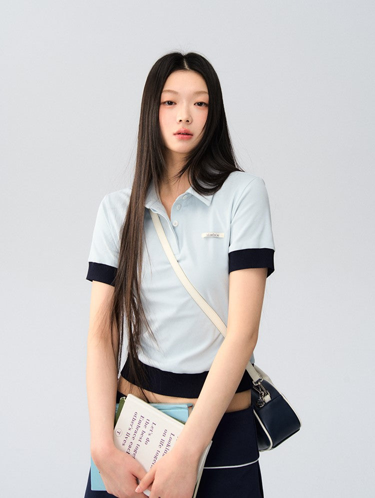 Contrast Color Polo T-shirt LAL0169