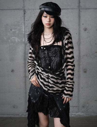 Lazy Style Striped Sweater NOR0194