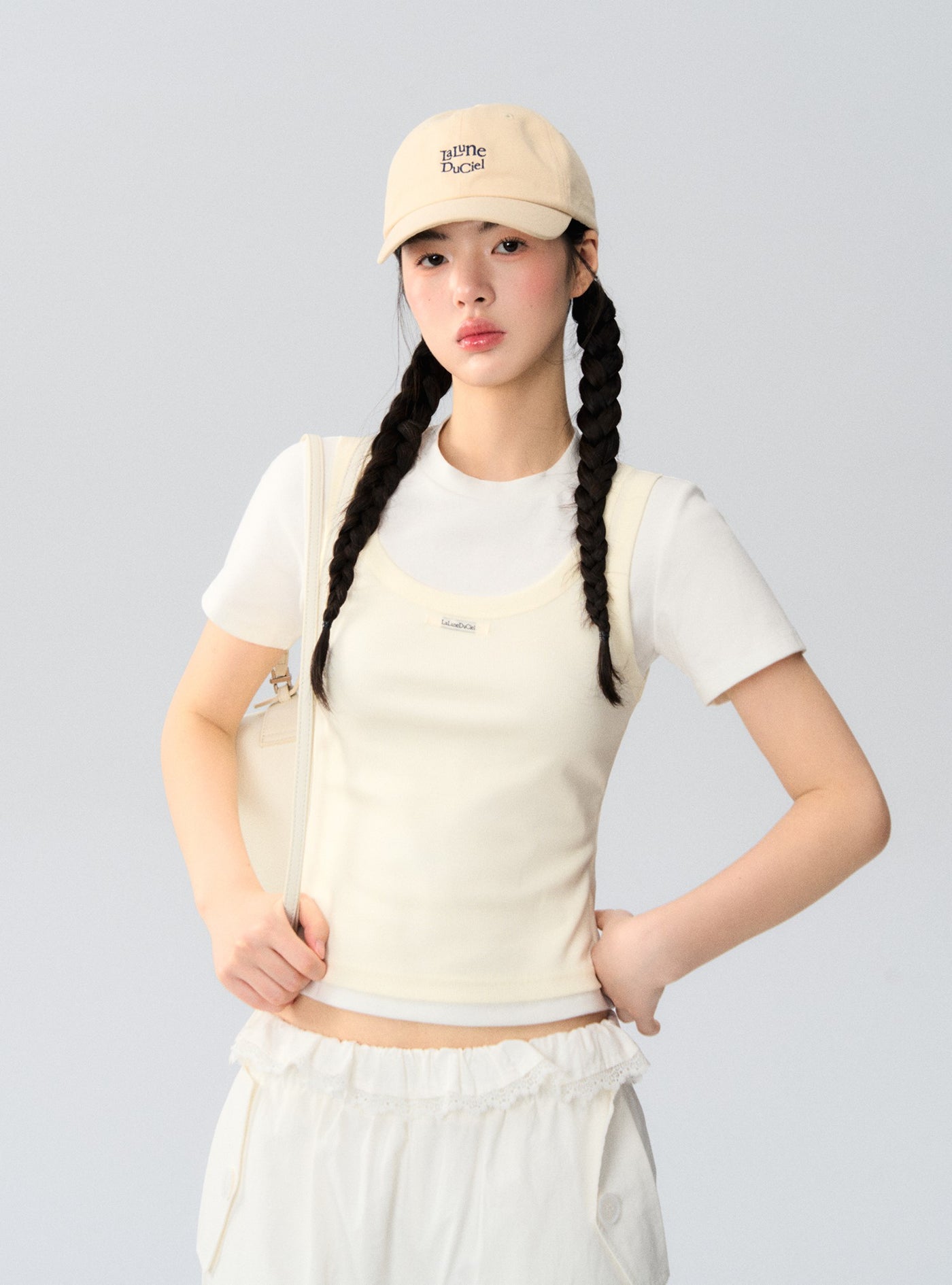 Fake Two-piece Layered T-shirt LAL0172