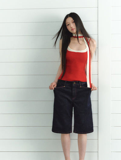 Fake Two-piece Splicing Camisole LAL0204