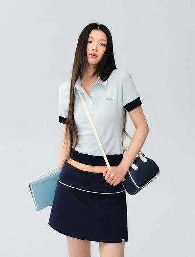Contrast Color Polo T-shirt LAL0169