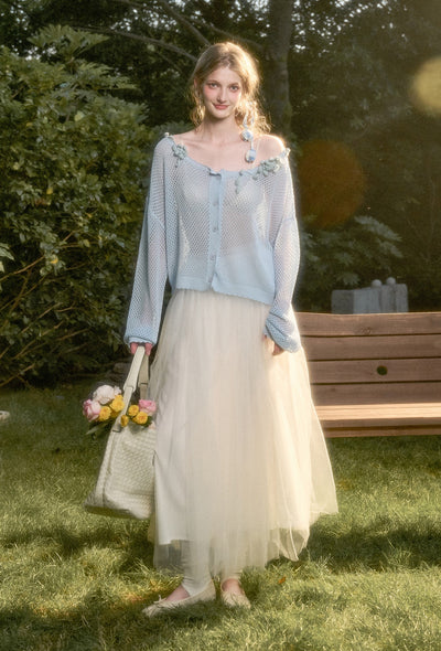 Flower Hollow Cardigan GRO0180