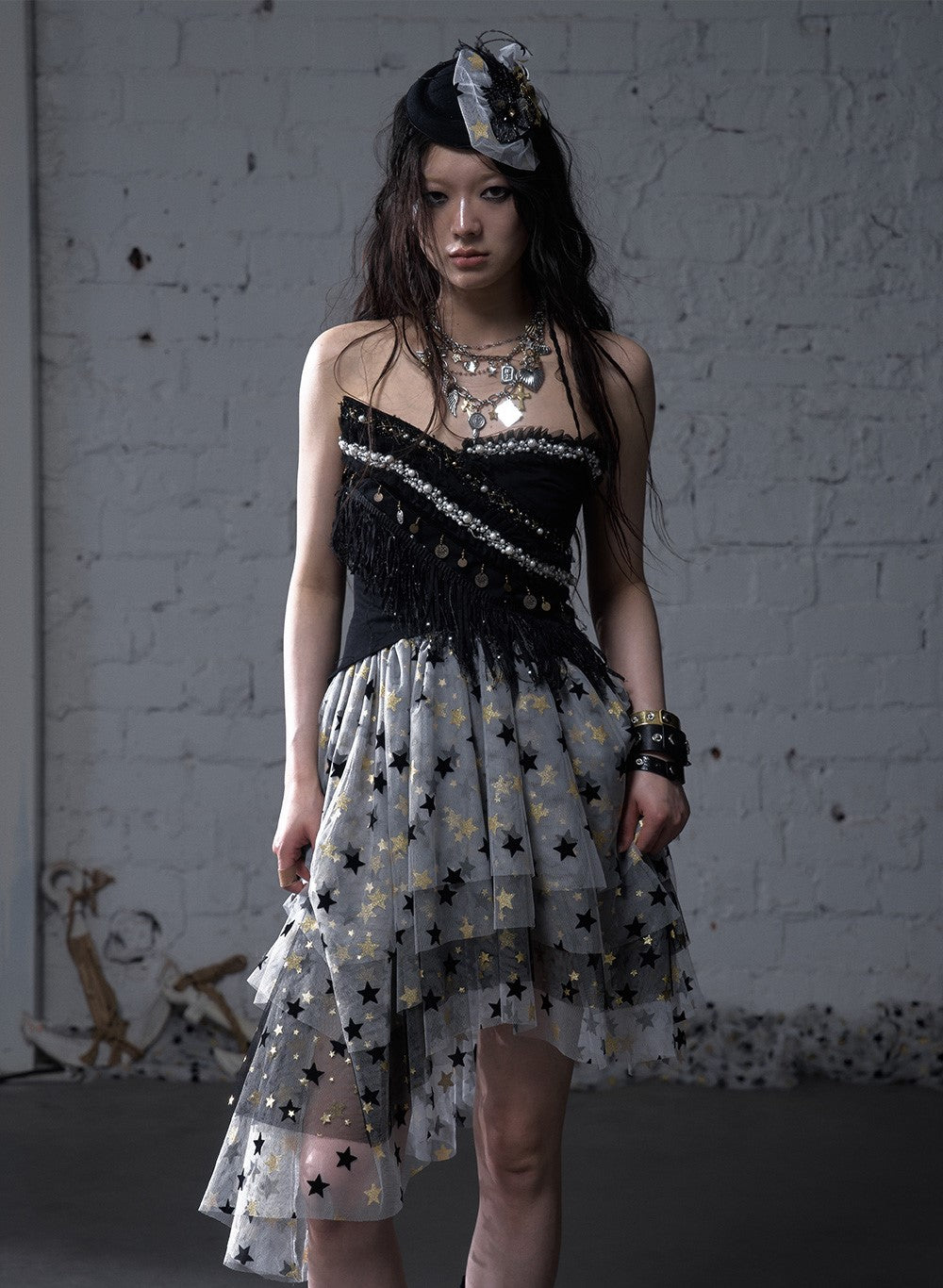 Star Cake Irregular Puffy Mesh Skirt NOR0181