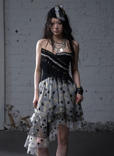 Star Cake Irregular Puffy Mesh Skirt NOR0181