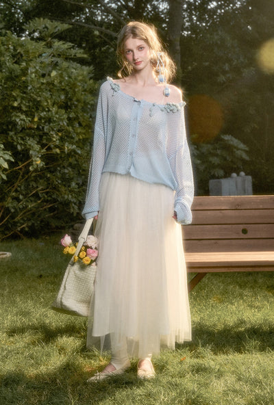 Flower Hollow Cardigan GRO0180