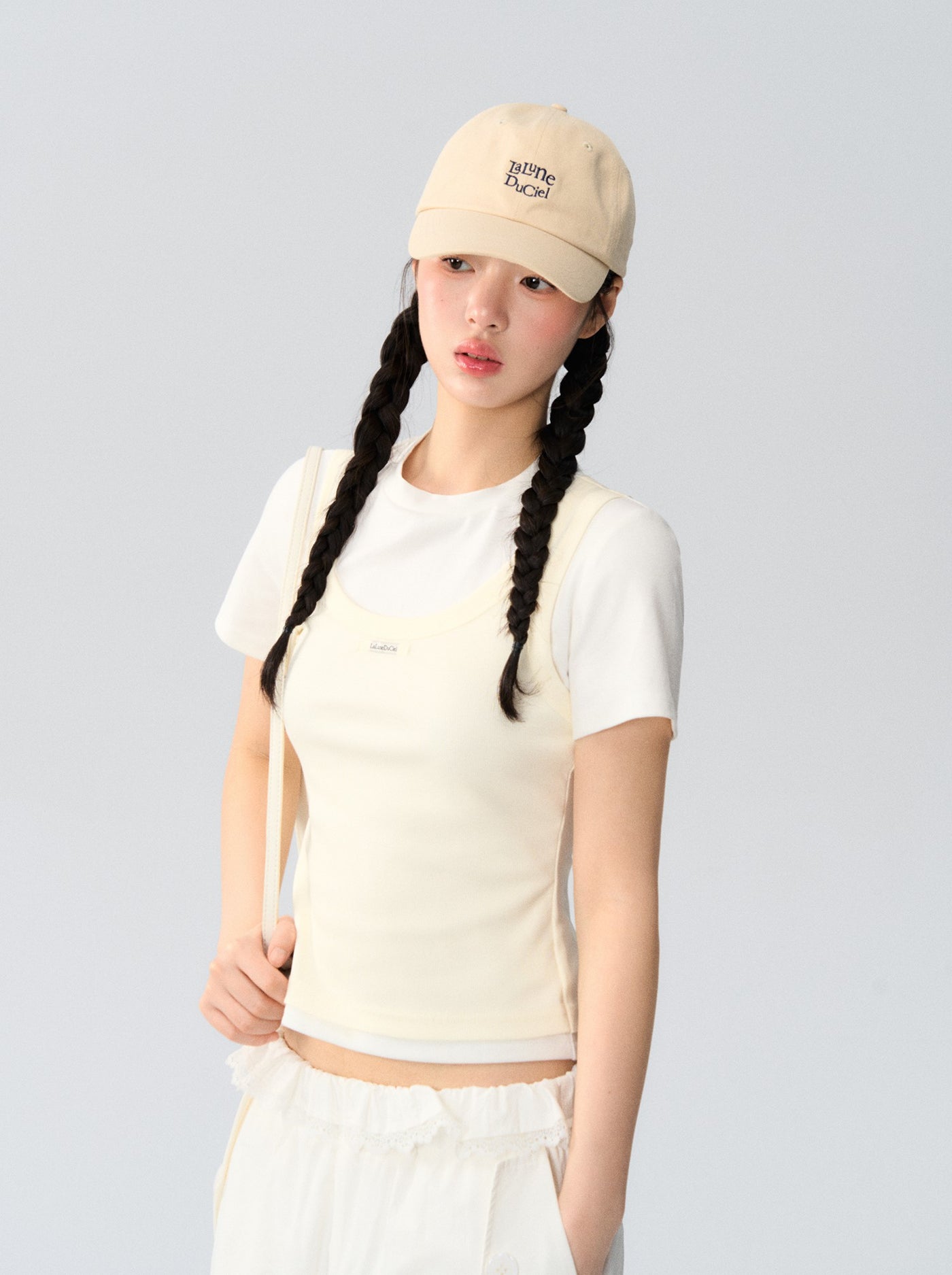 Fake Two-piece Layered T-shirt LAL0172