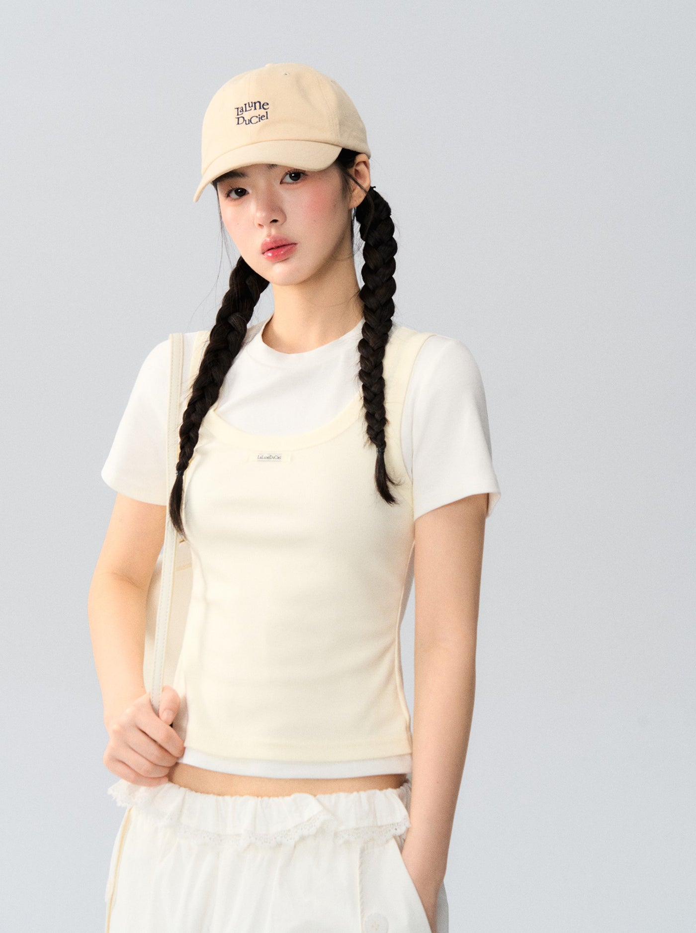 Fake Two-piece Layered T-shirt LAL0172