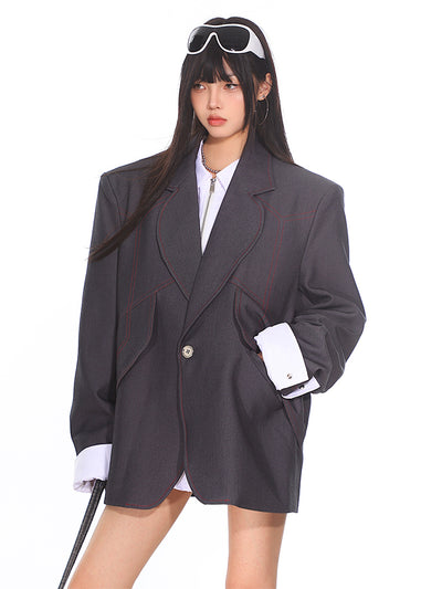 Classic Reappearance High-end Niche Silhouette Suit Jacket UNC0164