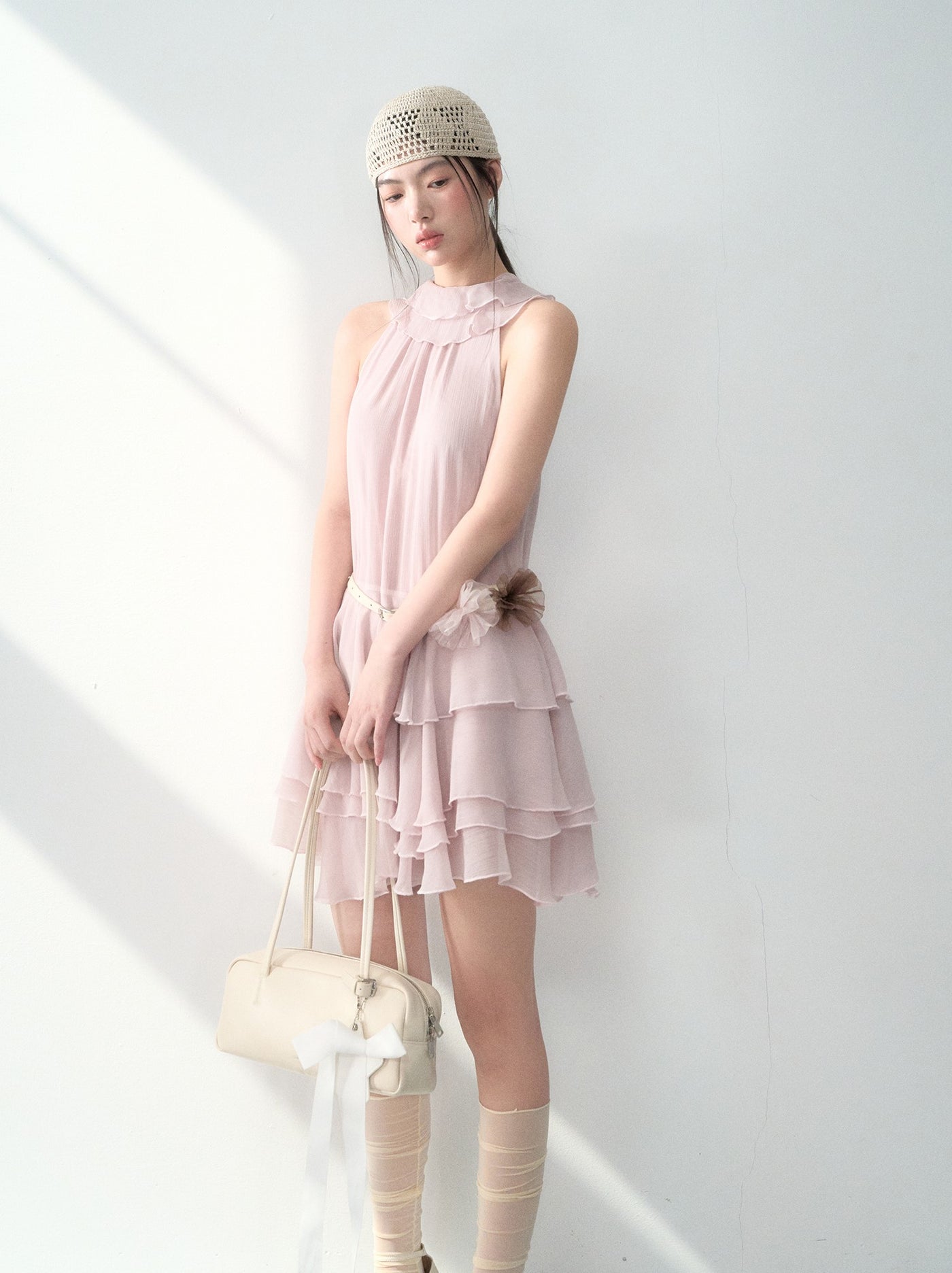Halter Neck Cake Dress LAL0179