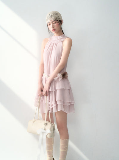 Halter Neck Cake Dress LAL0179