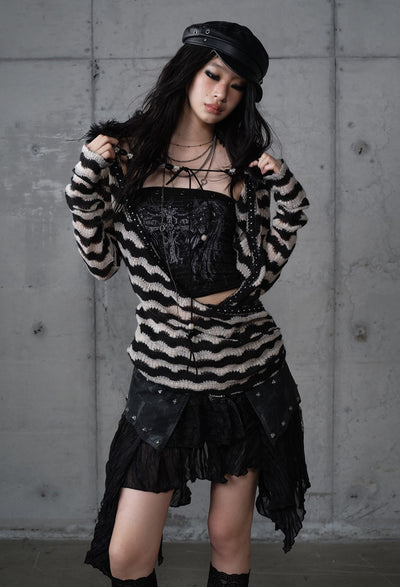 Lazy Style Striped Sweater NOR0194