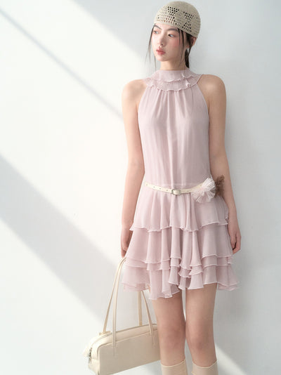 Halter Neck Cake Dress LAL0179
