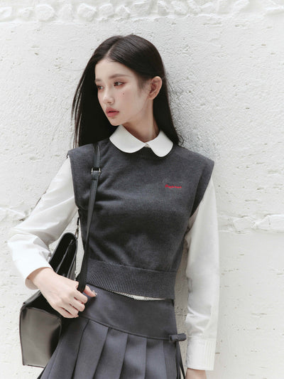 Informal College Style Suit Shirt/Vest/Skirt FRA0224