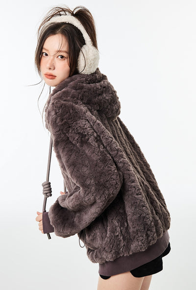 Fur High-grade Casual Cotton Jacket VIA0140