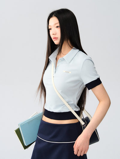 Contrast Color Polo T-shirt LAL0169