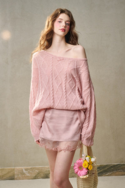 Lazy Relaxed Jacquard Knit GRO0110