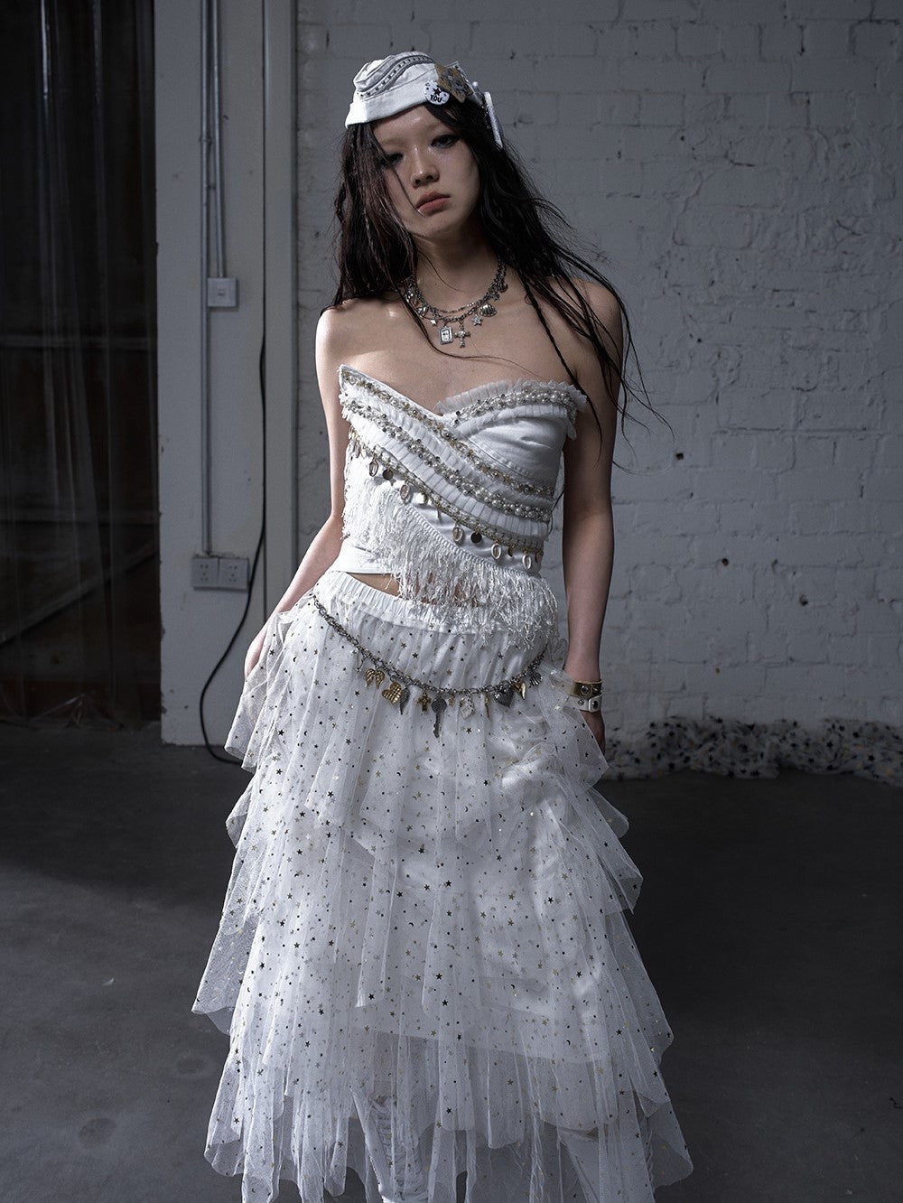 Star Multi-layered Mesh Cake Skirt NOR0182