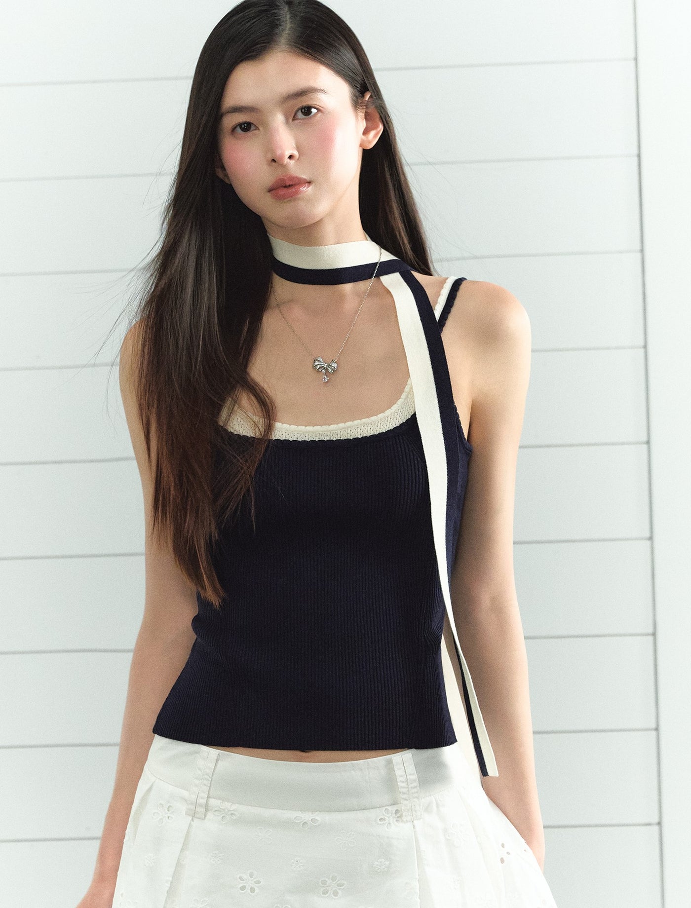Fake Two-piece Splicing Camisole LAL0204