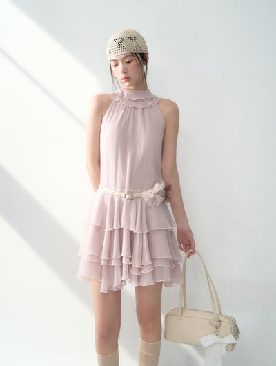 Halter Neck Cake Dress LAL0179