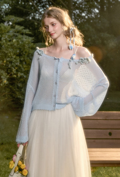 Flower Hollow Cardigan GRO0180